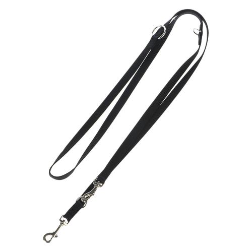 Hunter Hundeleine 200cm + Halsband Ecco Sport schwarz, Größe L