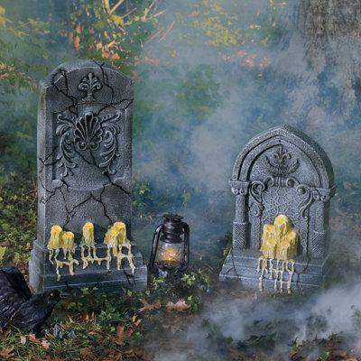 Tombstone With Melting Candles - 34