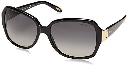 Ralph by Ralph Lauren Women's 0RA5138 501/T3 58 Sunglasses, Black/Polargraygradient