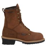 Carolina Elm 8" Insulated Steel Toe Logger - Mens 8.5 Brown Boot E2