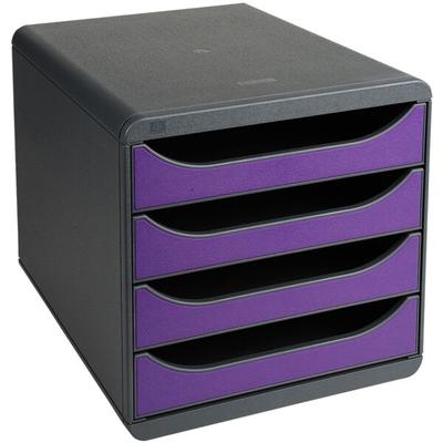 EXACOMPTA Schubladenbox »Big Box Individuel« (4 Schubladen) grau, 27.8x26.7x34.7 cm