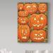 The Holiday Aisle® 'Jack O Lanterns' Acrylic Painting Print on Wrapped Canvas Metal | 32 H x 24 W x 2 D in | Wayfair