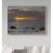 Astoria Grand 'Sunrise on Lake Tahoe, California, 1872' Oil Painting Print on Wrapped Canvas Metal in Brown/Gray | 24 H x 32 W x 2 D in | Wayfair