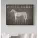 Union Rustic White Horse w/ Words by Ryan Fowler - Wrapped Canvas Graphic Art Print Canvas in Black/Gray/White | 18 H x 24 W x 2 D in | Wayfair