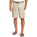 Lee Men's Big-Tall Dungarees Belted Wyoming Cargo Short, Khaki, 46