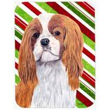 East Urban Home Cavalier Spaniel Candy Cane Holiday Christmas Glass Cutting Board Glass | 0.15 H x 15.38 W in | Wayfair