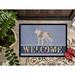 East Urban Home American Bulldog Welcome 36 in. x 24 in. Non-Slip Outdoor Door Mat Synthetics | Rectangle 18" x 27" | Wayfair