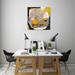 Ebern Designs 'Soleil Intã©Rieur' Acrylic Painting Print on Wrapped Canvas in Black | 24 H x 24 W x 1.5 D in | Wayfair