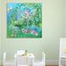 Harriet Bee 'L is for Lion' Canvas Art Canvas in Blue/Green/Pink | 30 H x 30 W in | Wayfair 1F451D1E5F724DA8ADBDAF9E27D13194