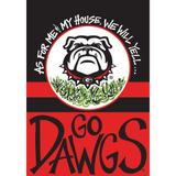 Georgia Bulldogs 28" x 40" Double-Sided House Flag