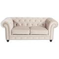 Max Winzer Sofa 2-Sitzer Orleans Samtvelours Creme