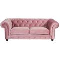 Max Winzer Sofa 2,5-Sitzer Orleans Samtvelours rosé