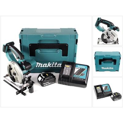 Dss 501 RT1J 18V 136 mm Li-ion Akku Handkreissäge im Makpac + 1x 5,0 Ah Akku + Ladegerät - Makita Image