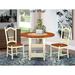 Charlton Home® Tyshawn Drop Leaf Rubberwood Solid Wood Dining Set Wood in White | Wayfair 44D6BFD8A0B94DBAA320092F420CE518