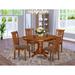 Alcott Hill® Emmaline Butterfly Leaf Rubberwood Solid Wood Dining Set Wood/Upholstered in Brown | Wayfair 0D74ACAEB26142BB868C2FABAEB2A64F