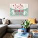 East Urban Home Merry Little Christmas Baby It's Cold Outside by Janelle Penner - Wrapped Canvas Graphic Art Print Canvas in Blue/Red | Wayfair