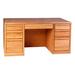 Loon Peak® Jarrell Executive Desk Wood in Brown | 30 H x 60 W x 28 D in | Wayfair 018D72564877479CBCCA3EA24CF403B4