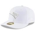 Men's New Era England Patriots White on Low Profile 59FIFTY Fitted Hat