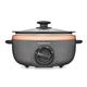 Morphy Richards Sear and Stew Slow Cooker 460016 Black and Rose Gold, 3.5L