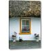 World Menagerie 'Ireland, Co Clare a Thatch-Roofed Cottage' Photographic Print on Wrapped Canvas in Gray/White | 16 H x 10 W x 1.5 D in | Wayfair