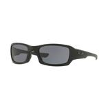 Oakley Fives Squared Sunglasses 923833-54 - Matte Black Frame Grey Lenses