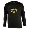 Supportershop T-Shirt L/S schwarz Brasilien Fußball S schwarz