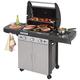 Campingaz 3 Series Classic LS Plus Gas BBQ 3 Burner Gas Barbecue Grill 9.6 KW Power Instaclean Easy Cleaning System Cast Iron Grid and Griddle with Side Burner