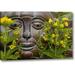 World Menagerie Garden Ornament Amid Loosestrife Flowers by Don Paulson - Photograph Print on Canvas in Brown/Green | 16 H x 24 W x 1.5 D in | Wayfair