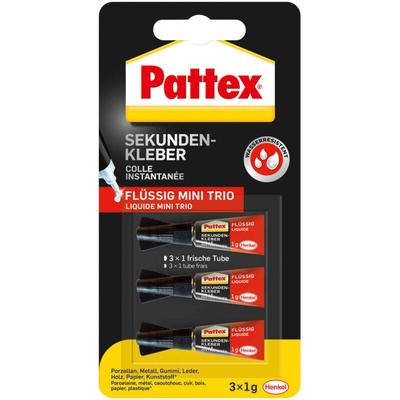 Sekundenkleber Mini Trio 3x1g - Pattex