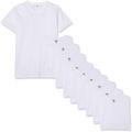 Fruit of the Loom Men's V-Neck Valueweight T-Shirt Pack of 10, White, X-Large