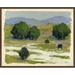 Alcott Hill® 'Southern California Landscape' Framed Graphic Art Print on Paper in Green | 25 H x 31 W x 1.75 D in | Wayfair