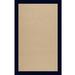 Blue/Brown 96 x 0.5 in Area Rug - Longshore Tides Zeppelin Handmade Tufted Navy/Brown Rug Polypropylene | 96 W x 0.5 D in | Wayfair