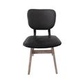 Union Rustic Lanham Dining Chair Faux Leather/Upholstered in Black | 34 H x 19 W x 21.25 D in | Wayfair 4002E8A270604E16924CA2B0A786EABC