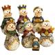 Kurt Adler 7 Piece Resin Snowman Nativity Set Resin | 2.25 H x 2 W x 4 D in | Wayfair J7344