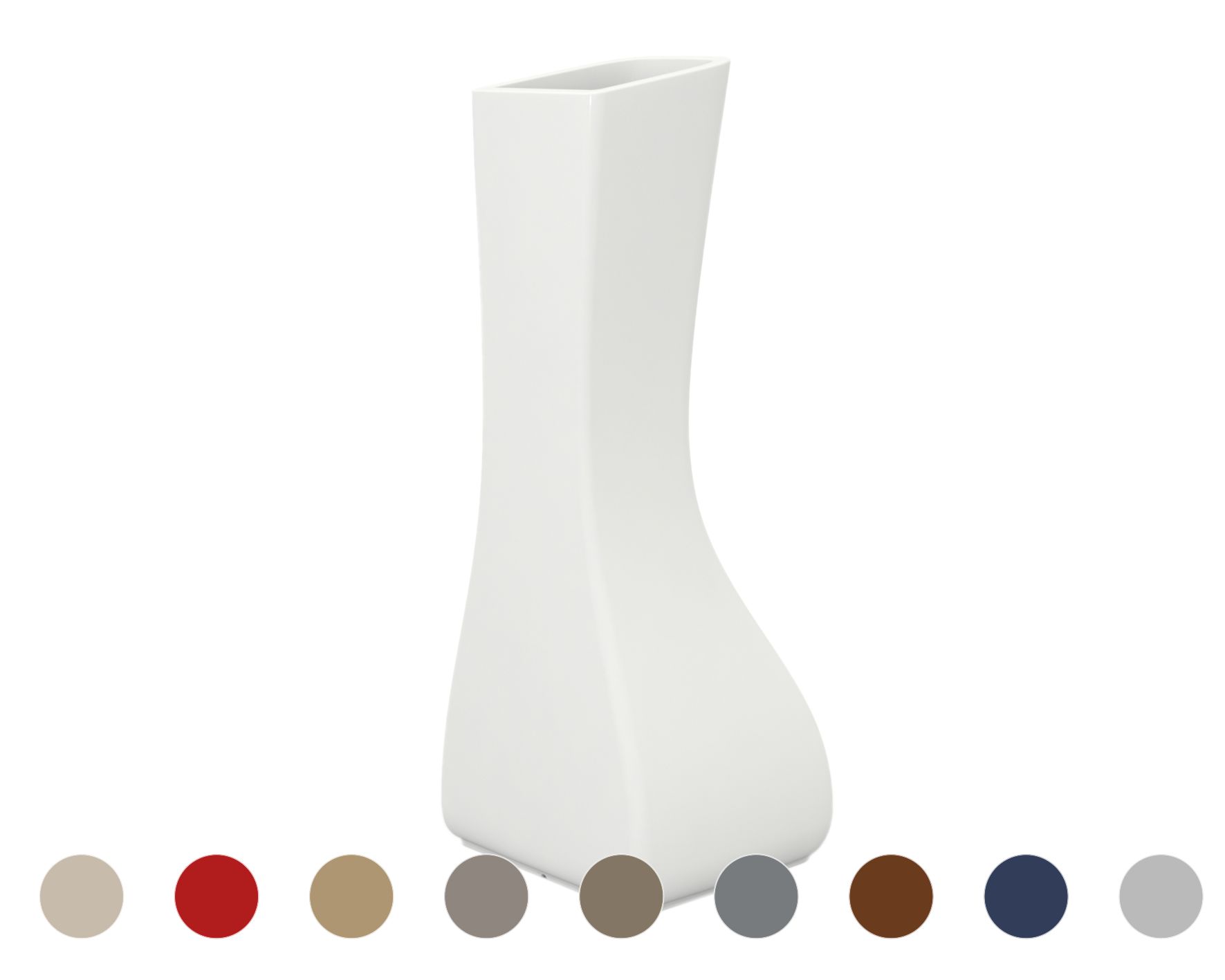 Vondom »NOMA« Mellizas Outdoor Pflanzengefäss Basic Matt / Ecru / B 71 x H 175 x T 70 cm Image