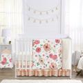 Sweet Jojo Designs Watercolor Floral 4 Piece Crib Bedding Set Synthetic Fabric in Gray/White | Wayfair WatercolorFloral-PC-GR-Crib-4