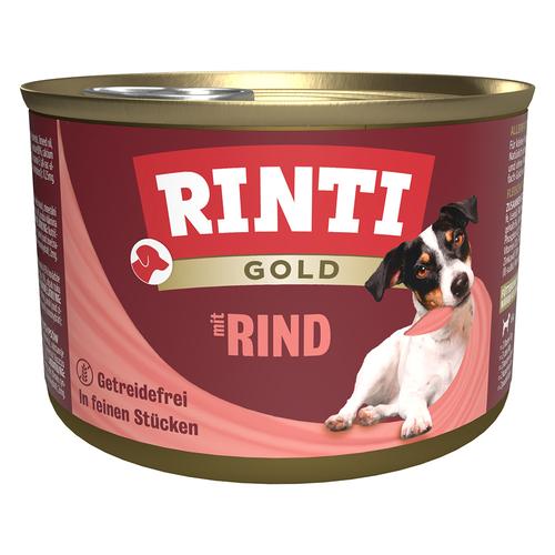 12x185g Rind Rinti Gold Hundefutter nass