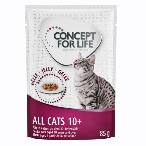 48x85g All Cats 10+ in Gelee Concept for Life Katzenfutter