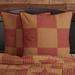 August Grove® Louisa Cotton Patchwork Euro Sham 100% Cotton in Brown/Red | 26 H x 26 W in | Wayfair AGGR6399 39874779