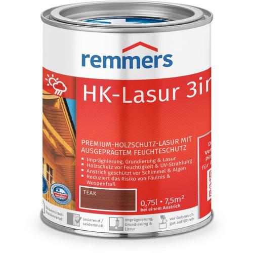 Remmers - HK-Lasur teak Holzschutzlasur Dünnschichtlasur 750ml 225101