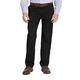 Izod Men's Big and Tall Performance Stretch Flat Front Pant Casual, Black, 50W x 30L