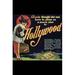 Buyenlarge Hollywood - Advertisement Print in Black/Green/Red | 66 H x 44 W x 1.5 D in | Wayfair 0-587-62414-LC4466