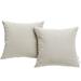 Invite Sunbrella Outdoor Patio Pillow Set by Modway Sunbrella® | 17.5 H x 17.5 W in | Wayfair EEI-2002-BEI
