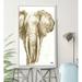 World Menagerie 'Muted Elephant' Acrylic Painting Print Canvas in Brown/White | 43.5 H x 27.5 W x 2 D in | Wayfair 9464D27307B14A4299E2D83D42200F64