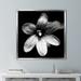 Ebern Designs 'Black & White Bloom I' Photographic Print Canvas in Black/Gray/White | 39.5 H x 39.5 W x 2 D in | Wayfair