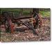 Millwood Pines 'Abandoned Wagon' Photographic Print on Wrapped Canvas in Brown/Red | 11 H x 16 W x 1.5 D in | Wayfair