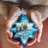 The Holiday Aisle® Limited Edition Peaceful Kingdom North Star Ornament Holiday Splendor Collection in Blue | 4 H x 3.5 W x 2 D in | Wayfair