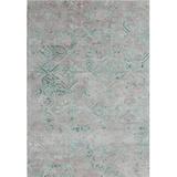Gray/Green 24 x 0.67 in Area Rug - Bungalow Rose Correa Hand-Woven Area Rug Viscose/Wool | 24 W x 0.67 D in | Wayfair
