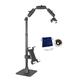 ARKON Mounts Phone Holder Full Kit - Adjustable Overhead Arm Cell Phone Table Top Stand and Tablet Mount with Ring Light - Professional Holders for Horizontal or Vertical Filming