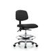 Symple Stuff Evangeline Drafting Chair Upholstered/Metal in Black/Brown | 32.5 H x 26 W x 26 D in | Wayfair 7015A71D4C81405B9F64EF0B901318AB